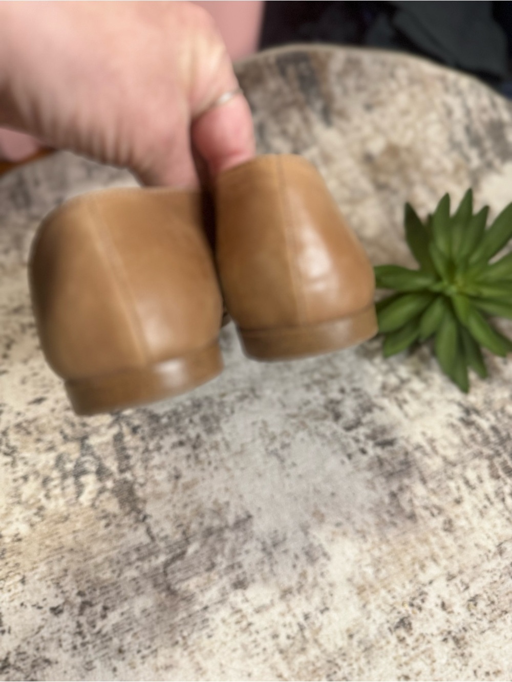 Sole Society Taupe Crossover Leather Slide Sandals - Picture 5 of 7
